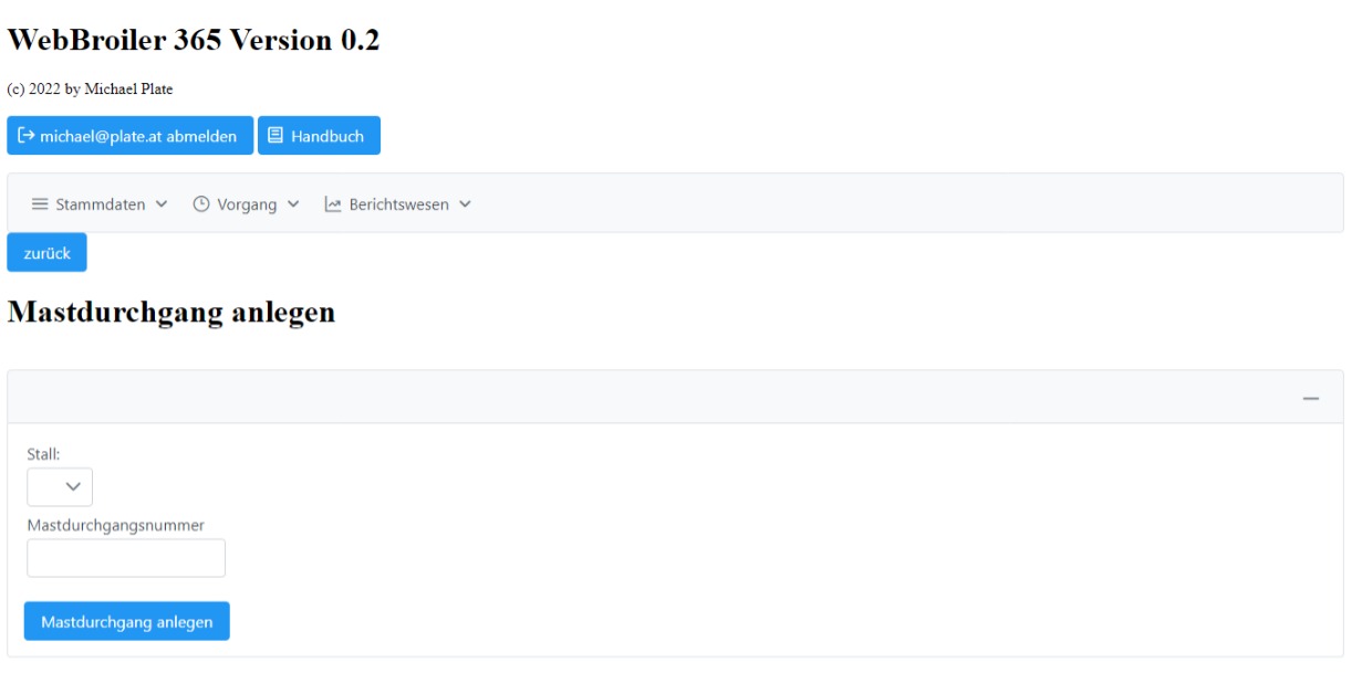 Mastchurchgang anlegen